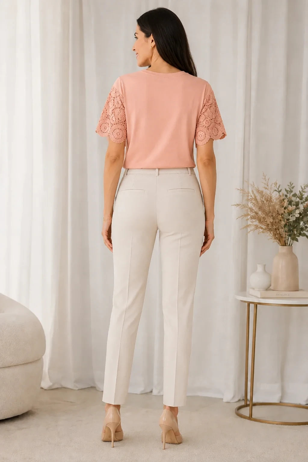 Blusa com Manga em Crochê Geisa