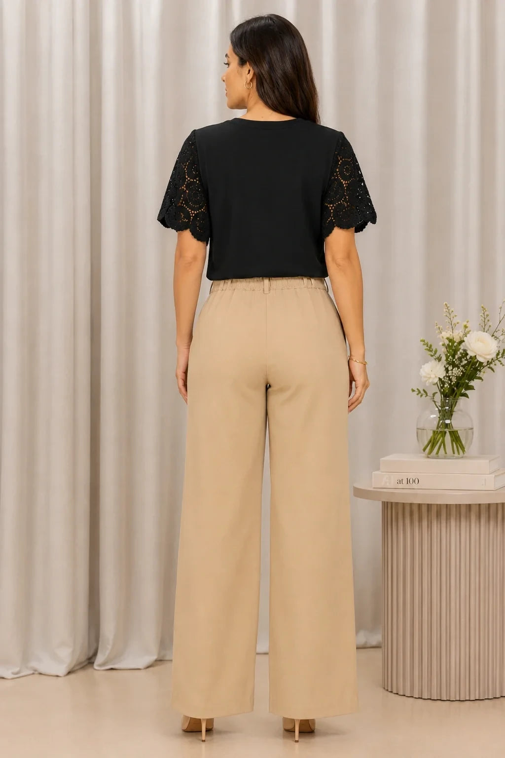Blusa com Manga em Crochê Geisa