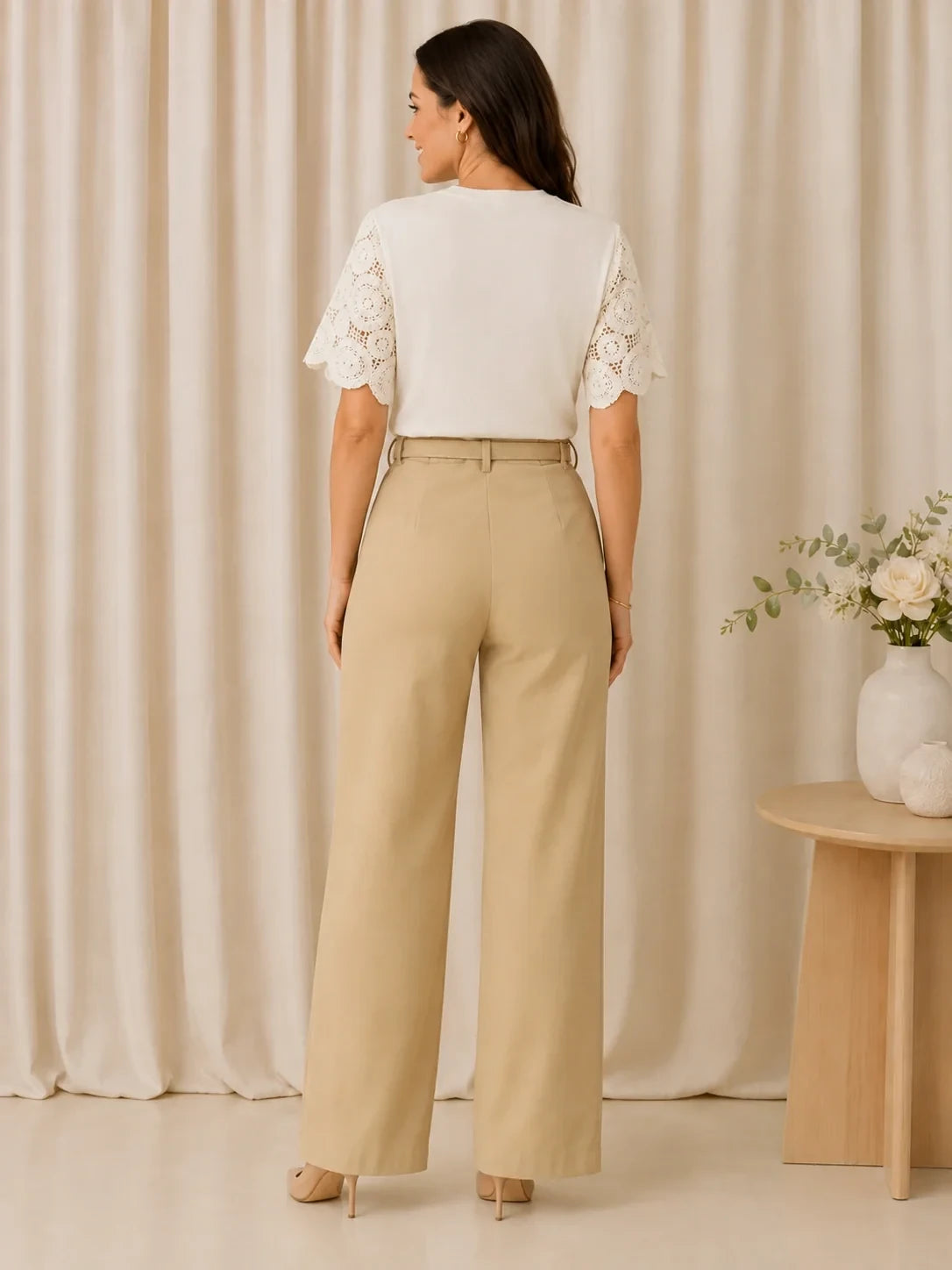 Blusa com Manga em Crochê Geisa
