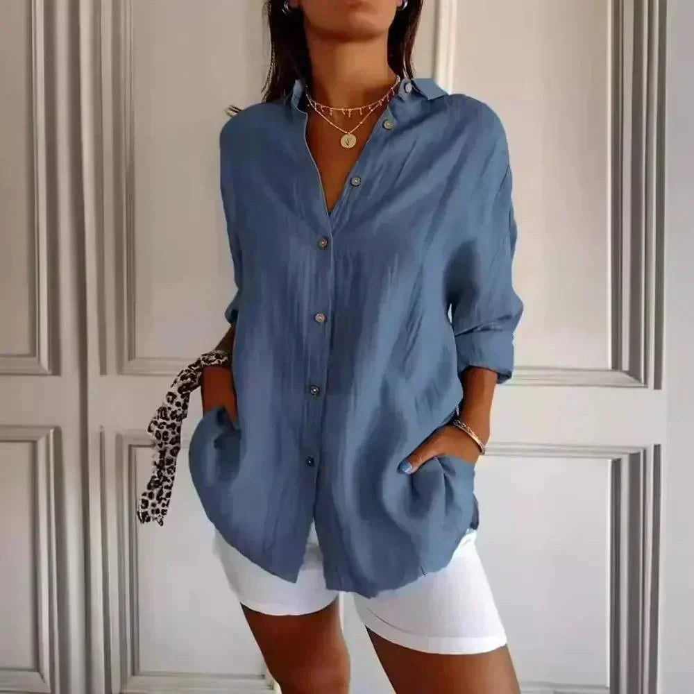 Kit 3 Camisas Ibiza em Linho de Algodão – Design Semi Plissado