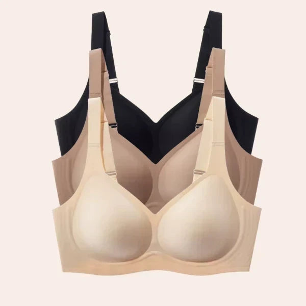 Kit 3 Sutiãs Luna Comfort - Efeito Invisível e Zero Marcas