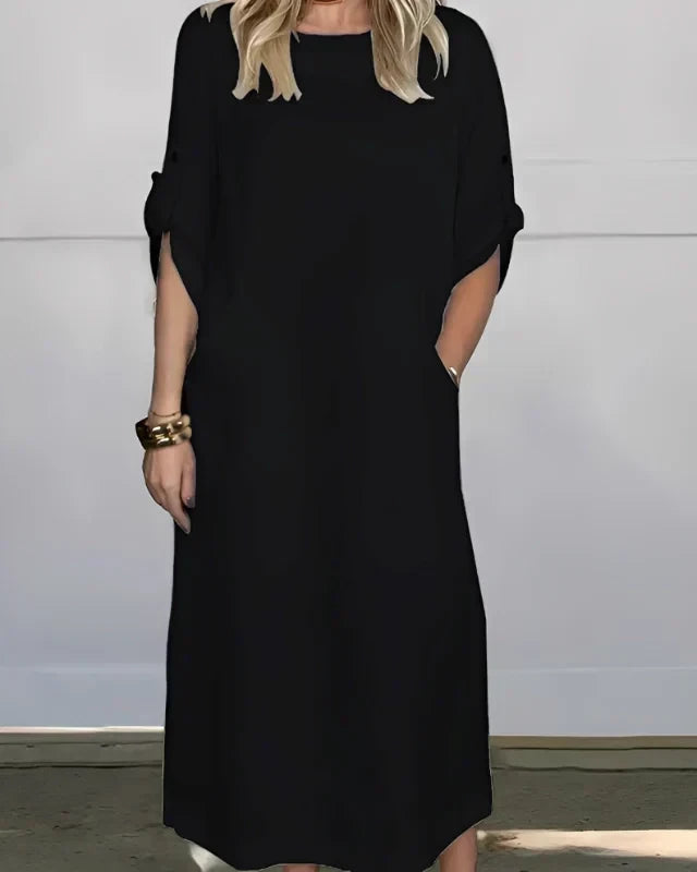Vestido Casual Susan | Linho Puro - (Soltinho)
