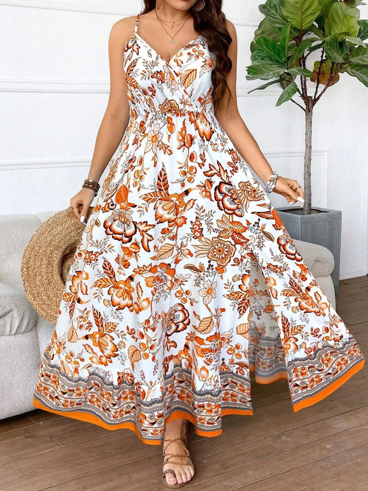 Vestido Longo Estampado Gabi