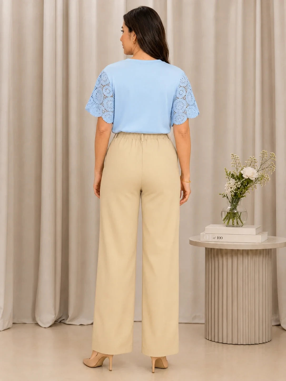 Blusa com Manga em Crochê Geisa
