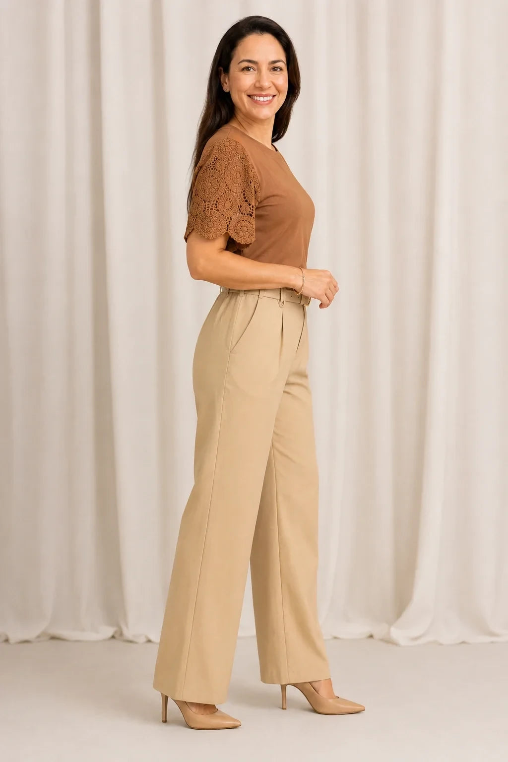 Blusa com Manga em Crochê Geisa