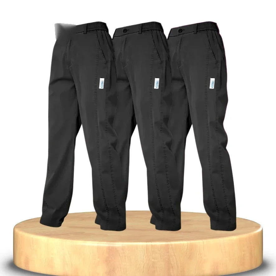 Kit 3 Calças Feminina Aurora - Malha de Seda Gelo e Poliéster