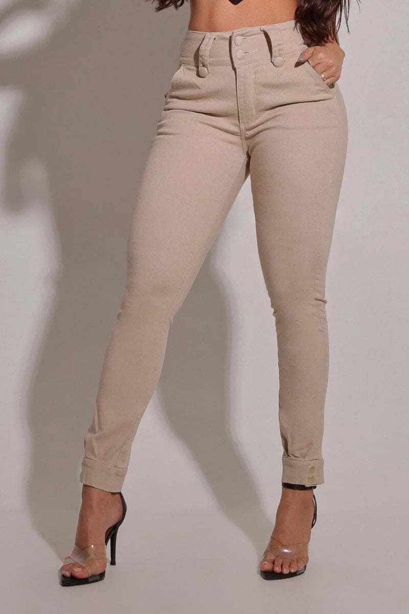 Vyzza | Calça Jeans Modeladora Nude CH94 | foto 7