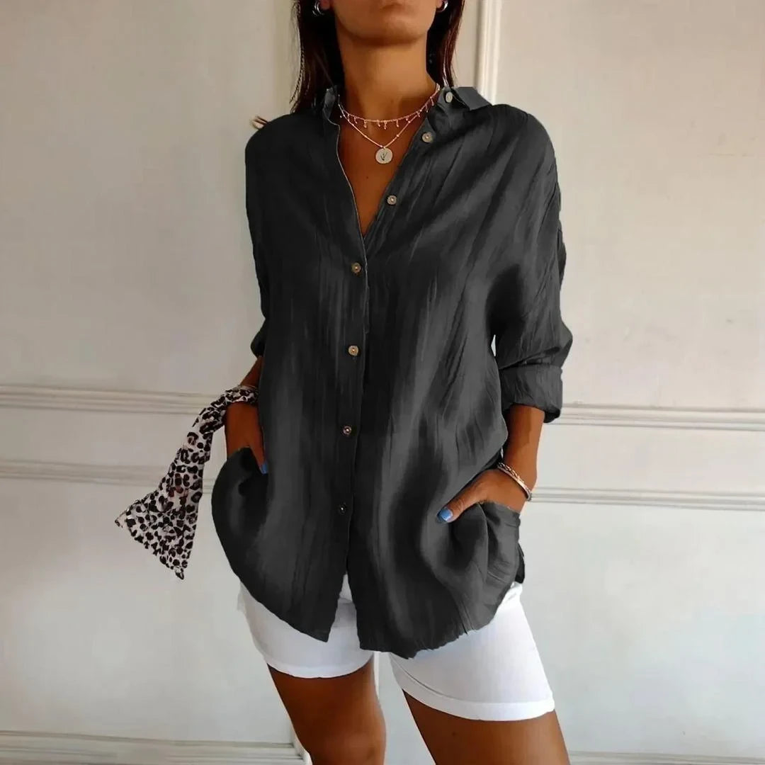 Kit 3 Camisas Ibiza em Linho de Algodão – Design Semi Plissado