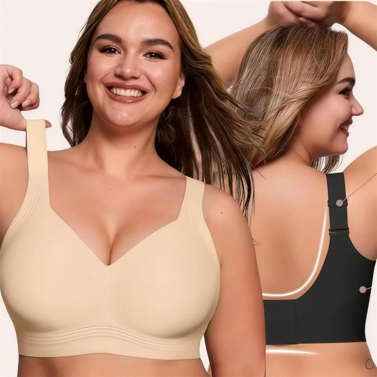 Kit 3 Sutiãs Luna Comfort - Efeito Invisível e Zero Marcas