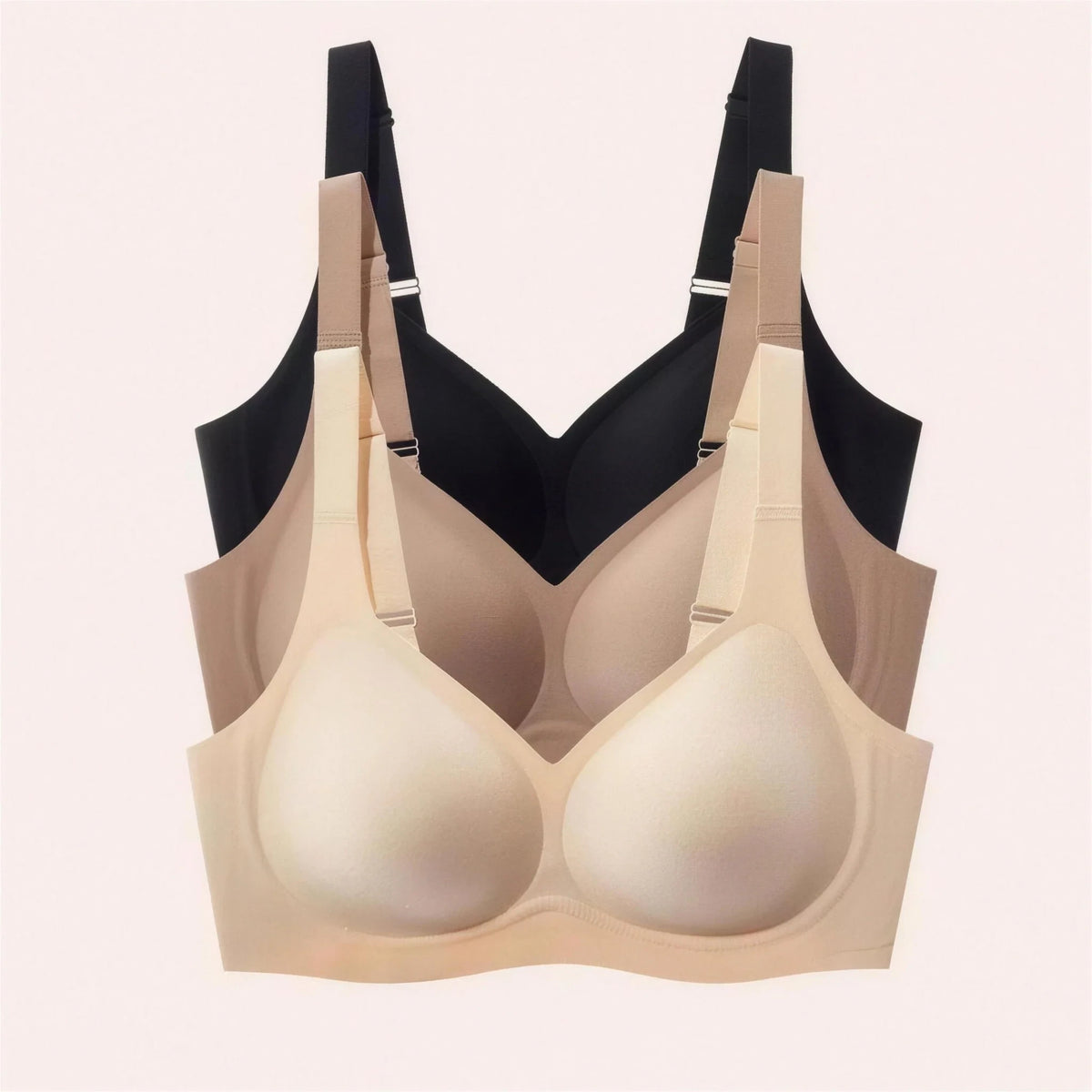 Kit 3 Sutiãs Luna Comfort - Efeito Invisível e Zero Marcas