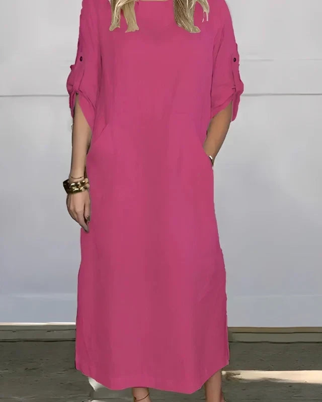 Vestido Casual Susan | Linho Puro - (Soltinho)