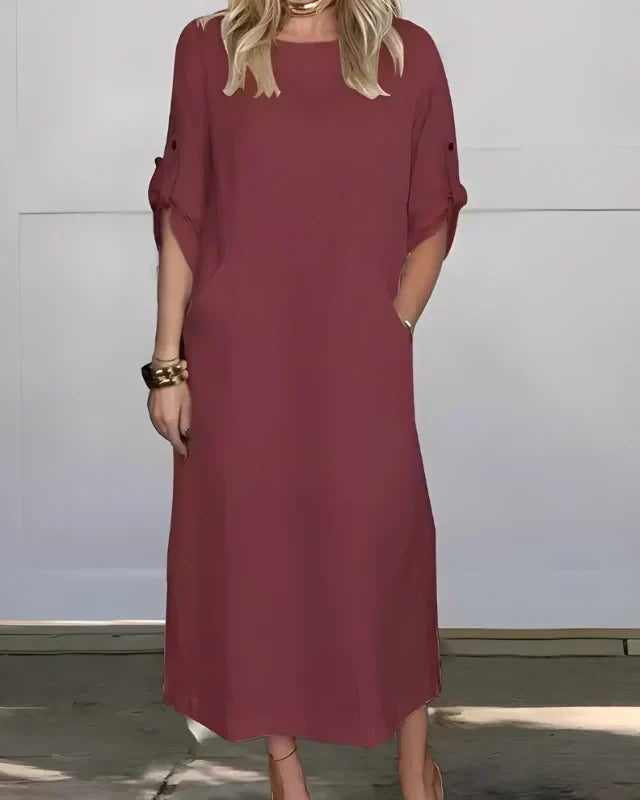 Vestido Casual Susan | Linho Puro - (Soltinho)